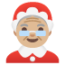 🤶🏼 Mrs. Claus: medium-light skin tone display on Google